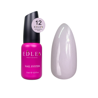 Рідкий гель для зміцнення та моделювання нігтя Edlen Water Acrygel Nude №12 світло-ліловий, 9 мл