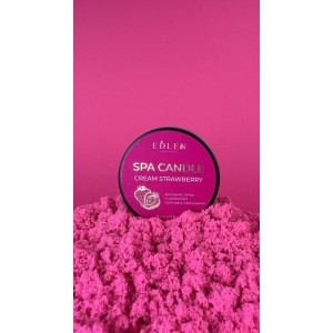 Масажна свічка для Spa-процедур після манікюру Edlen Cream Strawberry, 30 грам