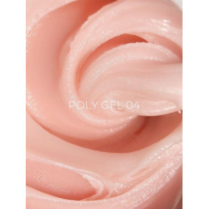 Полігель нарощування для нігтів Edlen Poly gel №4 пастоподібний бежевий, 30 мл 