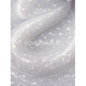 Камуфлююча база для нігтів Edlen Cover base Shimmer №67, 17 мл