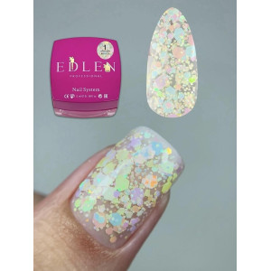 Гель-лак для нігтів Edlen Confetti Glitter №01, 5 мл