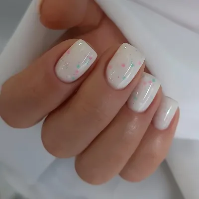 База з неоновими блискітками молочна Nailsoftheday Cover base Potal 41, 10 мл