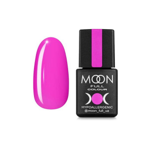 Гель-лак для нігтів Moon Full color Gel Polish №118 неоново-рожевий, 8 мл