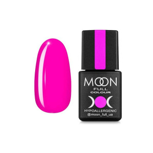 Гель-лак для нігтів Moon Full color Gel Polish №121 глибокий яскраво-рожевий, 8 мл