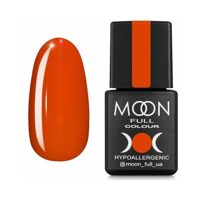 Гель-лак для нігтів Moon Full Spring-Summer №615 морквяно-шаврановий, 8 мл