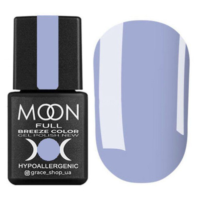 Гель-лак для нігтів Moon Full Breeze Color №418 небесно-блакитний, 8 мл
