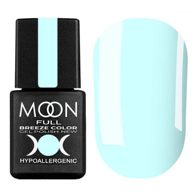 Гель-лак для нігтів Moon Full Breeze color Gel Polish New №438 небесна бірюза, 8 мл