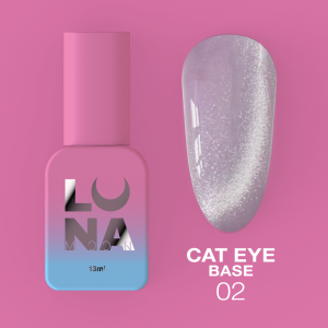 Камуфлююча база LunaMoon Cat Eye Base №2 з ефектом котяче око, 13 мл 