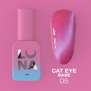 Камуфлююча база LunaMoon Cat Eye Base №5 з ефектом котяче око, 13 мл 
