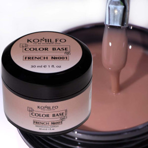 Кольорова база для нігтів Komilfo Color Base French 001, 30 мл