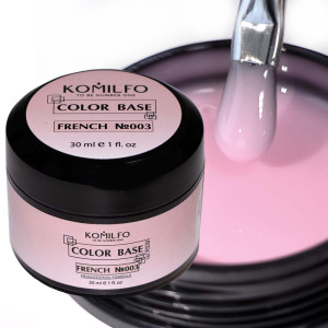 База для нігтів Komilfo Color Base French 003 ніжно-рожевий, 30 мл
