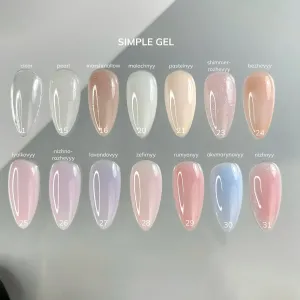 Моделюючий гель маршмелоу Ga&Ma Simple Gel 016 Marshmallow, 15 мл 