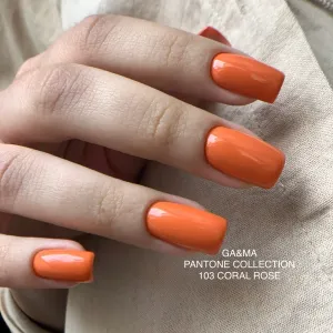 Гель-лак для нігтів Ga&Ma Pantone collection 103 Coral rose, 10 мл