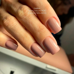 Гель-лак для нігтів кава з молоком Ga&Ma Basic collection 051 kava z molokom, 10 мл