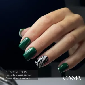 Гель-лак для нігтів смарагдовий Ga&Ma Basic collection 030 smaragdovyy , 10 мл