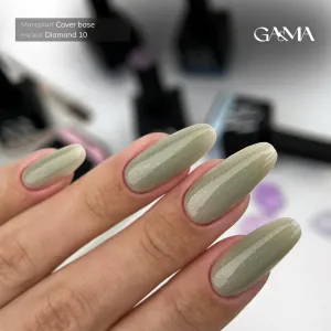 Камуфлююча база для нігтів даймонд Cover base Ga&Ma Diamond 010, 15 мл