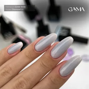 Камуфлююча база для нігтів даймонд Cover base Ga&Ma Diamond 011, 15 мл