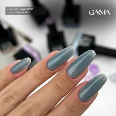 Камуфлююча база для нігтів даймонд Cover base Ga&Ma Diamond 012, 15 мл