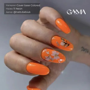 Камуфлююча база для нігтів неон Ga&Ma Cover Base Colored Neon 011, 15 мл