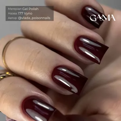 Гель-лак для нігтів вино Ga&Ma Hlintveyn collection 177 vyno, 10 мл