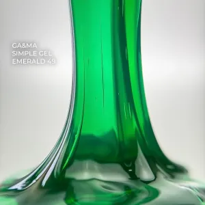 Моделюючий гель емеральд Ga&Ma Simple gel 049 Emerald, 15 мл