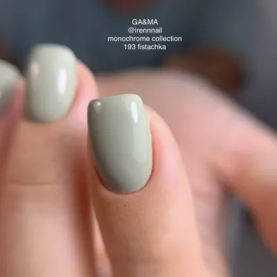 Гель-лак для нігтів фісташка Ga&Ma Monochrome collection 193 Fistashka, 10 мл
