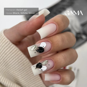 Рельєф гель чорний Ga&Ma Relief Gel Black, 5 грам 