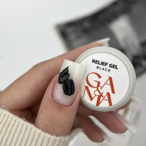 Рельєф гель чорний Ga&Ma Relief Gel Black, 5 грам 