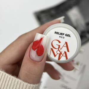 Рельєф гель червоний Ga&Ma Relief Gel Red, 5 грам 