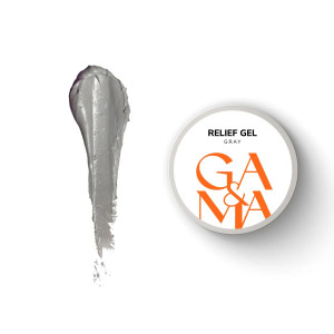 Рельєф гель сірий Ga&Ma Relief Gel Gray, 5 грам