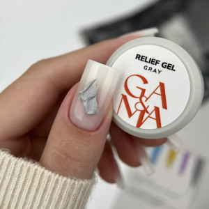 Рельєф гель сірий Ga&Ma Relief Gel Gray, 5 грам 