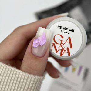 Рельєф гель бузковий Ga&Ma Relief Gel Lilac, 5 грам 