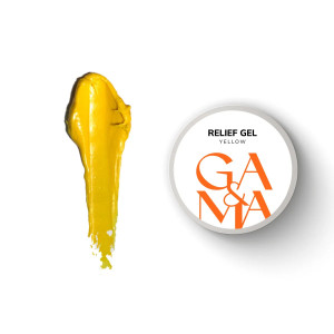 Рельєф гель жовтий Ga&Ma Relief Gel Yellow, 5 грам