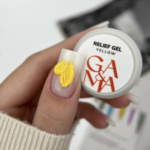 Рельєф гель жовтий Ga&Ma Relief Gel Yellow, 5 грам 
