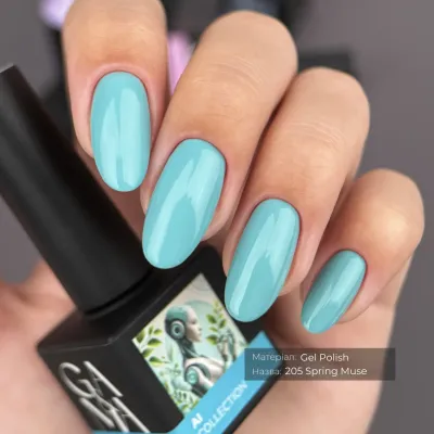 Гель-лак для нігтів спрін мюз Ga&Ma AI collection 205 Spring Muse, 10 мл