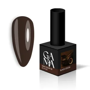 Гель-лак Max Color Ga&Ma Макс Колор 008 Black Cocoa, 10 мл 