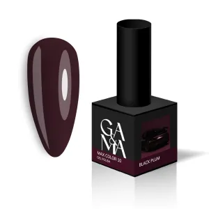 Гель-лак Max Color Ga&Ma Макс Колор 010 Black Plum, 10 мл 