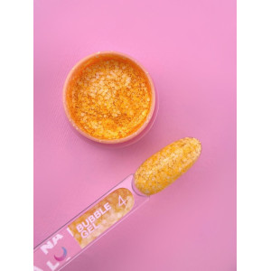 Гель-блискітки для дизайну нігтів LunaMoon Bubble Gel №4, 5 мл 