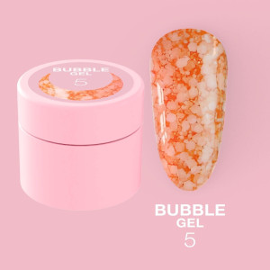 Гель-блискітки для дизайну нігтів LunaMoon Bubble Gel №5, 5 мл