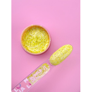Гель-блискітки для дизайну нігтів LunaMoon Bubble Gel №8, 5 мл 