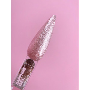 Блискітки для дизайну нігтів LunaMoon Sapphire Gel №1, 5 мл 
