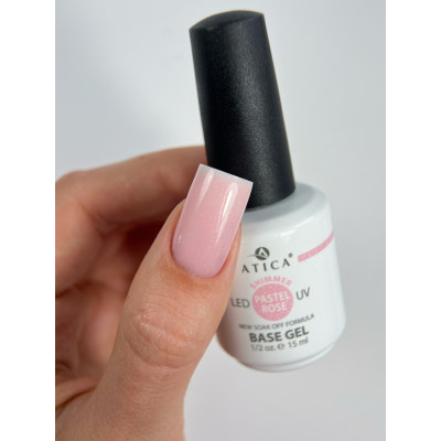 Камуфлююча база для нігтів Atica Base Gel Pastel Rose, 30 мл