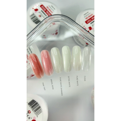 Гель для нарощення Atica Strong cover gel Pink Tint з шимером, 30 мл