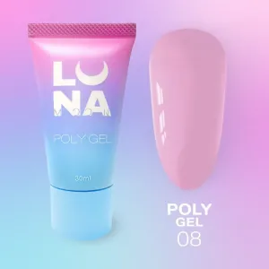Полігель для нарощування LunaMoon Poly Gel №8, 30 мл