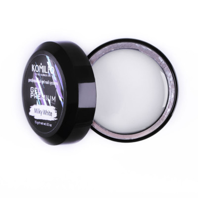 Гель для нарощення Komilfo Premium Gel Milky White, 15 мл