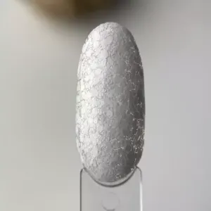 Гель-лак для нігтів Art Bubble №B003 напівпрозорий білий з білими пластівцями, 6 мл