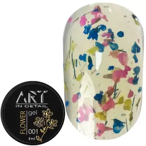 Гель із сухоцвітами Art Flower Gel №001, 5 мл