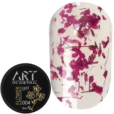 Гель із сухоцвітами Art Flower Gel №004, 5 мл