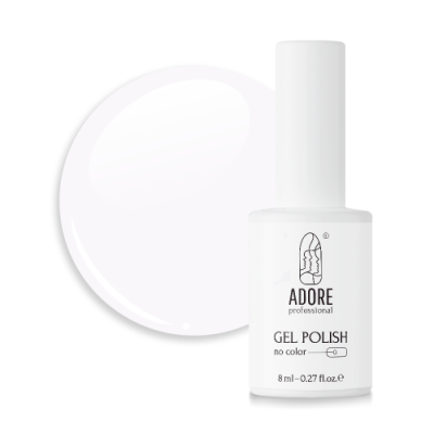 Напівпрозорий гель-лак Adore professional No color, 8 мл 