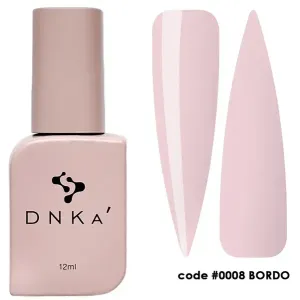 Камуфлюючий топ для нігтів Dnka Cover Top code #0008 Bordo, 12 мл